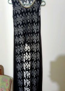 Elegant Black Sheer long Dress