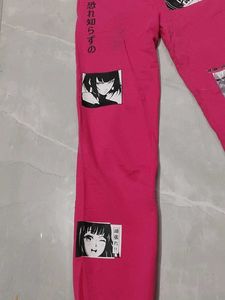 Dashing girls hot pink set of crop top and pant