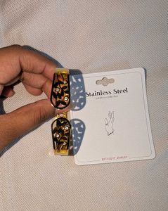 Elegant Gold Tone Bangle Bracelet