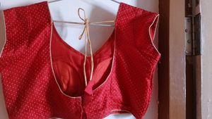 Red Polka Dot Blouse