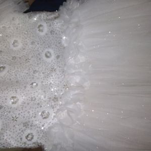 Girls White Gown