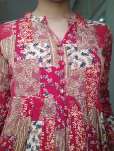 colour full Bohemian Patchwork Kurta Top