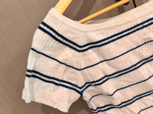 Striped Boat Neck Top