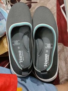 unused Yono Gray Slip-On Flats for Women