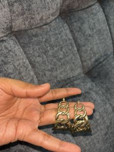 Chunky Chain Hoop Earrings