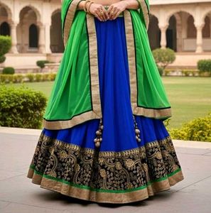 Blue Green Lehenga Choli 🔷