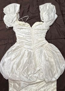 White Bridal Bridgeton inspired vintage gown
