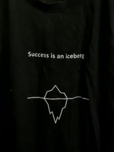unisex zudio tshirt (success is an iceberg)