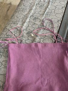 Lilac Ribbed Cami Top