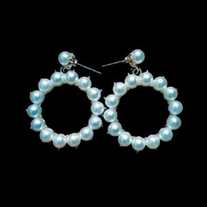 H&M Pearl Hoop Earrings