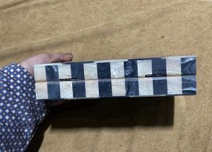 Geometric Marble Look Trinket Box Sling Bag