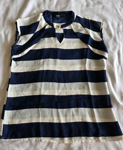 Classic Navy &amp; White Striped Top
