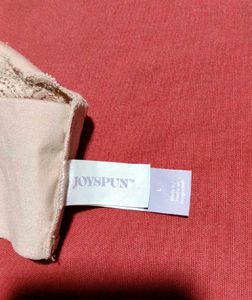 Women's Beige Lace Wireless Bralette - Size L