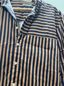 Striped Button-Up Shirt
