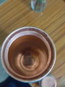 Blue Water Bottle with Bubble Design