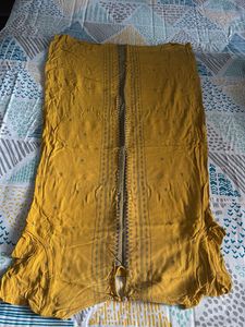 Yellow printed Kurta
