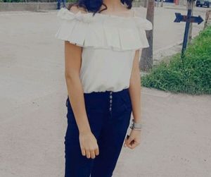 Off Shoulder White Top