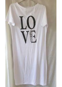 White Knee Length Dress