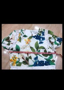 Floral Print coord set with Lace Detail