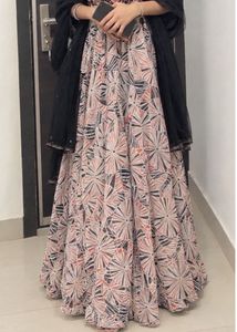 Elegant Printed Lehenga with Embellished Choli