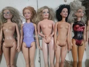 Used Defective Barbie dolls