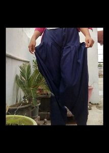 Stylish Pink Kurta with Navy Blue Palazzo
