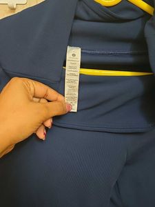 Blissclub sculpted navy pants