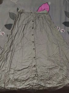 Flowy Button-Down Midi Skirt