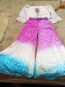 Sharara Set With Choker Dupatta