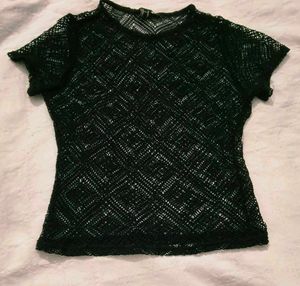 Very Beautiful N Comfortable Sheer Diamnd Mesh Top