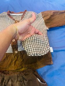 Vintage Kids' Brown Corduroy Outfit