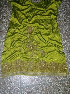 Green Silk salwar kameez