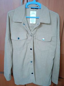 Corduroy Button-Up Jacket