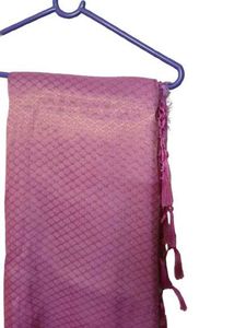 Elegant Purple Dupatta with Gold Accents
