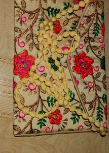 Gold Embroidered Party Bag