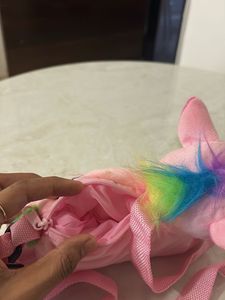 Cute Pink Unicorn Plush Bag