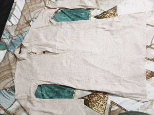 Men's Beige Kurta