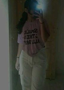 Printed T-shirt.