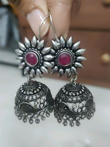 4 Oxidised Earrings