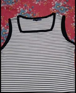 Vogue T-Shirt and Striped Top