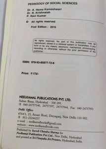 B.ED Pedagogy of Social Sciences Book
