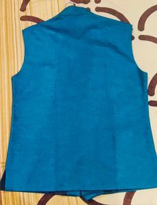 Stylish Blue Ethnic Jacket