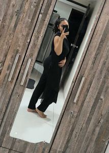 Elegant Black Jumpsuit with Cape