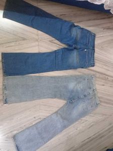 Two Bootcut Denim Jeans