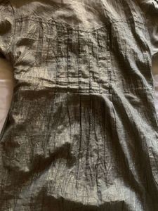 Sparkly olive Collared vintage shirt