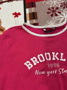 Pink Brooklyn Graphic T-Shirt