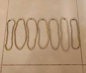 Unused Seven Pieces Elegant Pearl Necklace Set