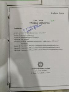 Delhi University B.Com Textbooks