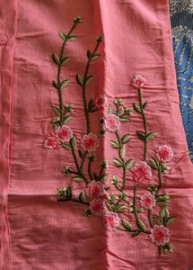 Chic Pink Floral Embroidered Top
