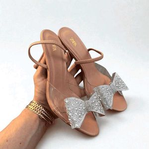 Sparkling Bow Heels